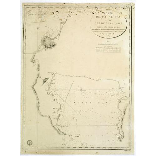 Old map image download for Carte de False Bay et de la Baie de la Table. . .