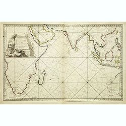 Carte Réduite de l'Océan Oriental ou Mer des Indes.