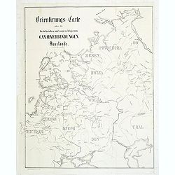 Orientirungs-Carte über die bestehenden und vorgechlagenen Canalverbindungen Russlands.