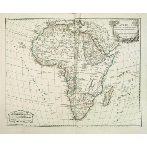 Old map image download for L'Afrique dressée sur les relations les plus récentes et assujettie aux observations astronomiques. . .