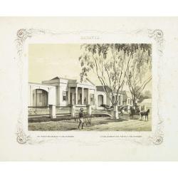 BATAVIA. Het post etablissement te Weltevreden. L'établissement des postes à Weltevreden.