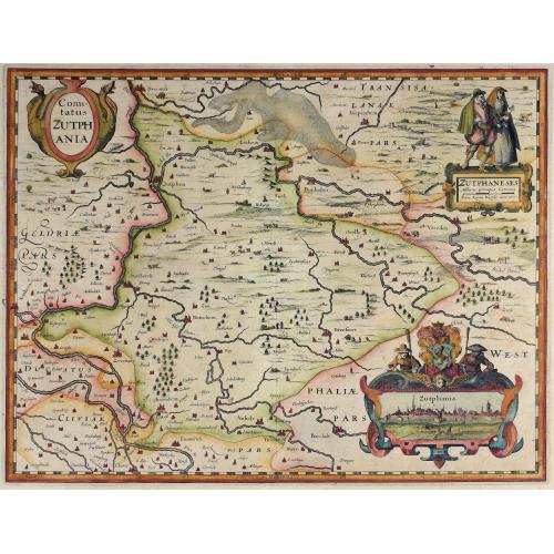 Old map image download for Comitatus Zutphania.