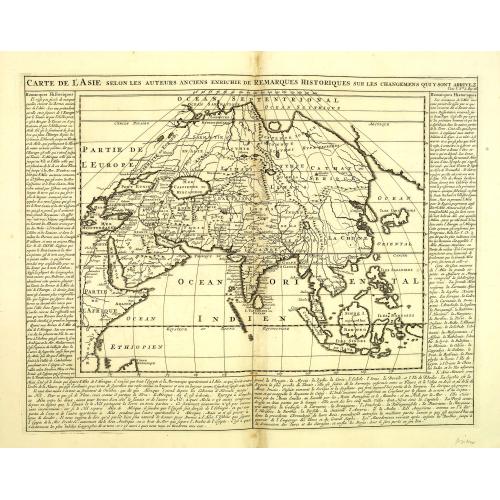 Old map image download for Carte de l'Asie selon les auteurs anciens enrichie de remarques historiques. . .