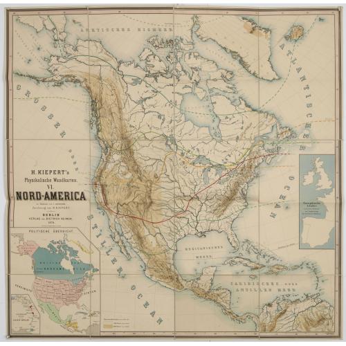 Kiepert's Physikalische Wandkarten. VI. Nord-America.