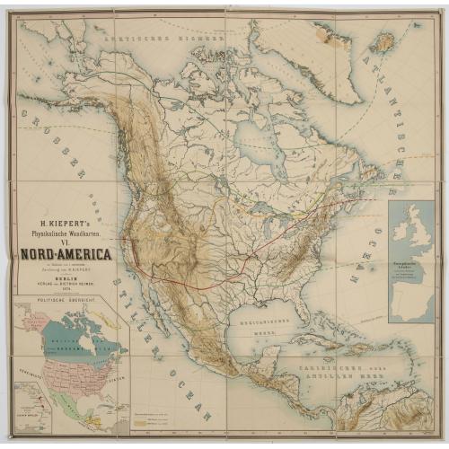 Old map image download for Kiepert's Physikalische Wandkarten. VI. Nord-America.