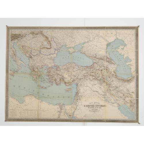 Carte générale de L'Empire Ottoman en Europe et en Asie dressée par Henri Kiepert . . .