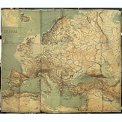 Wandkarte von Europa von H.Berghaus. . .