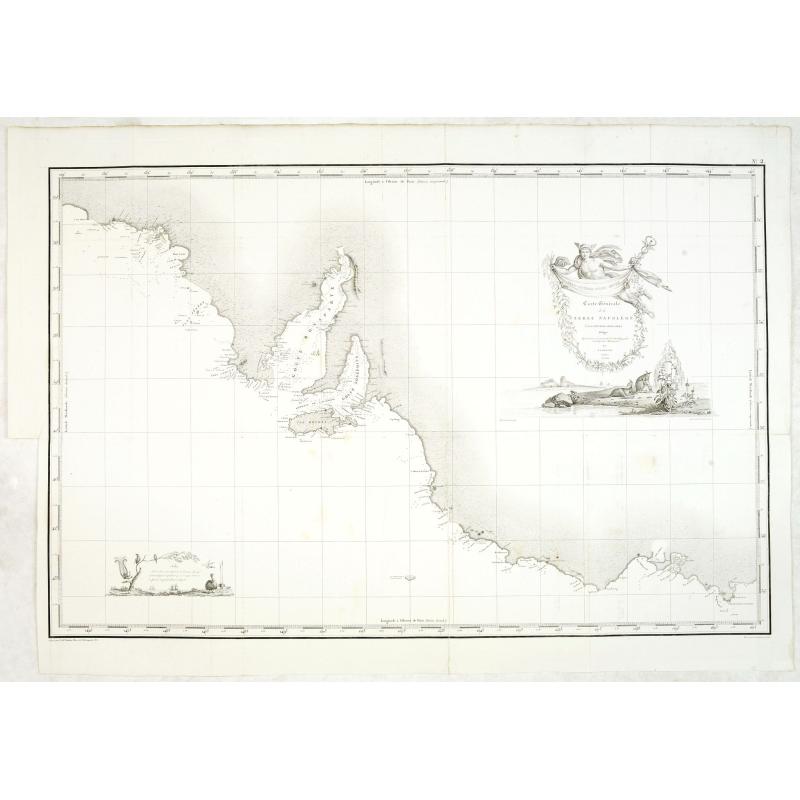 Carte Generale de la Terre Napoleon (a la Nouvelle Hollande)... par M.L. Freycinet an 1808