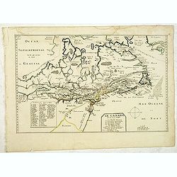 Le Canada faict par le Sr. de Champlain. ou sont La Nouvelle France, La Nouvelle Angleterre, La Nouvelle Holande, La Nouvelle Suede, La Virginie &c. . . .