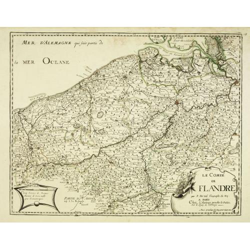 Old map image download for Le comté de Flandre . . .