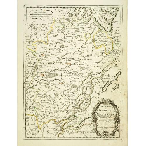 Old map image download for Le Comte de Bourgogne dit autrement Franche-Comte . . .