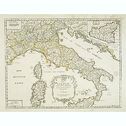 Carte de L'Italie et des Isles adjacentes. . .