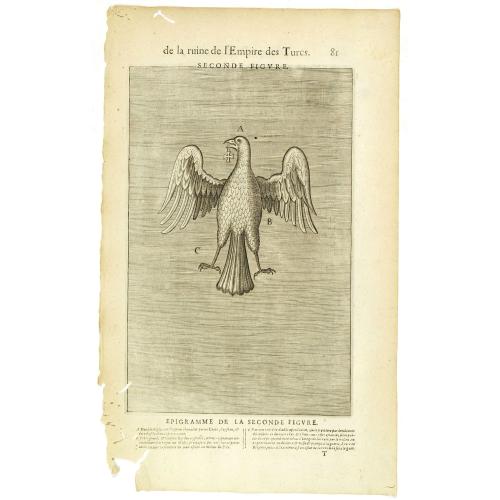 Old map image download for De la Ruine de l'Empire des Turcs Seconde figure / Epigramme de la Seconde figure. (81)