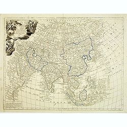 Carte d'Asie, divisée en ses principaux etats : assujettie aux observations astronomiques.