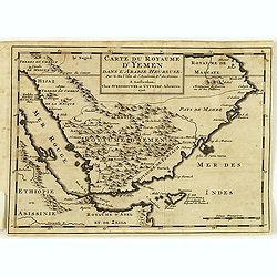 Carte du royaume d'Yémen dans l'Arabie heureuse par G. Delisle. . .