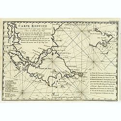 Carte réduite de l'extrémité de l'Amérique méridionale dans la partie du Sud . . .