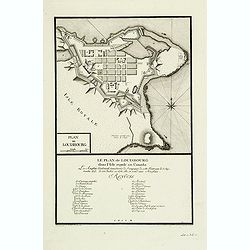 Le plan de Louisbourg dans l'Isle Royale au Canada : Les Anglais tentoient sans succe`s de l'emparer de cette forteresse le 7 Septembre 1757, le 26 Juillet en 1758 elle se rend aux Anglais.