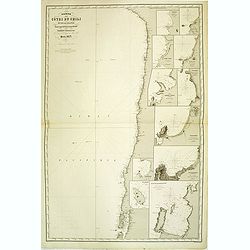 Carte des côtes du Chili et de la Bolivie dressée d'après les Traveux du Cap.e Fitz-Roy par Robiquet . . .