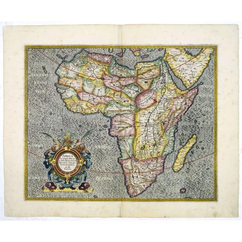Old map image download for Africa ex magna orbis terre descriptione Gerardi Mercator. . .