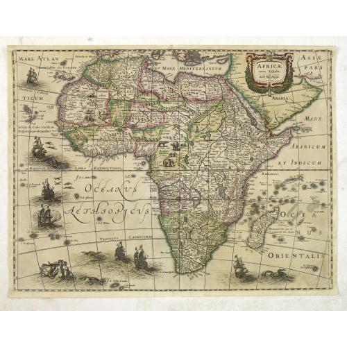 Old map image download for Africae nova Tabula.
