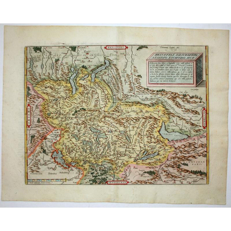 Helvetiae descriptio. Aegidio Tschudo auct.