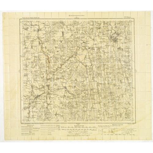 Old map image download for (Military map as paper for stamps of the newly formed Latvia.) No. P. 17 Birze)