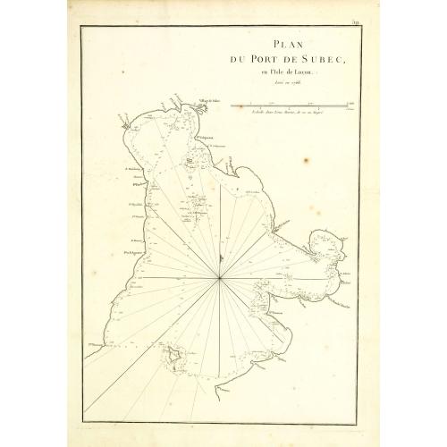 Old map image download for Plan du port de Subec, en l'Isle de Luçon.