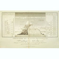 Géographie des Plantes Equinoxiales - Tableau physique des Andes et pays voisins..