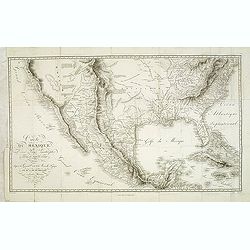 Image download for Carte du Mexique et des Pays Limitrophes situés au Nord et a l'Est Dressée d'apres la Grande Carte de la Nouvelle Espagne de Mr. A. de Humboldt et d'autres . . .