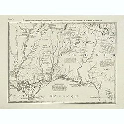 Luigiana Inglese, colla Parte Occidentale della Florida, della Giorgia, e Carolina Meridonale.