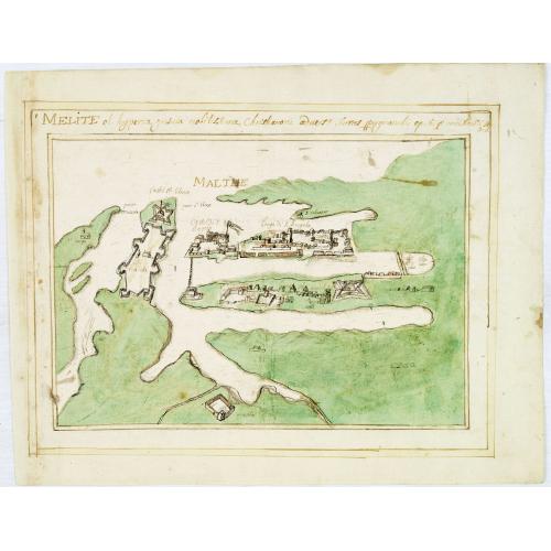 Old map image download for Melite ol. Hyperia insula noblissima Christianoni . . .