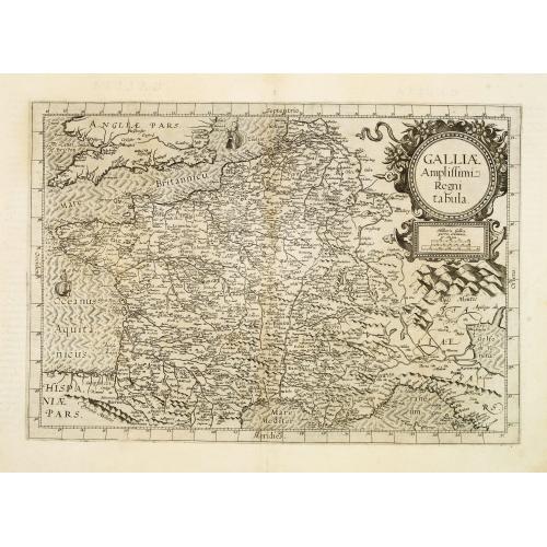 Old map image download for Galliae Amplissimi regni tabula. . .
