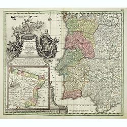 Portugalliae et Algarbiae. [with large Regnum Brasiliae...inset]