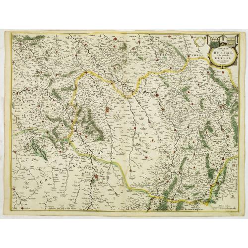 Old map image download for Dioecese de RHEIMS, et Pais de RETHEL. Par Jean Jubrien Chalonnois.