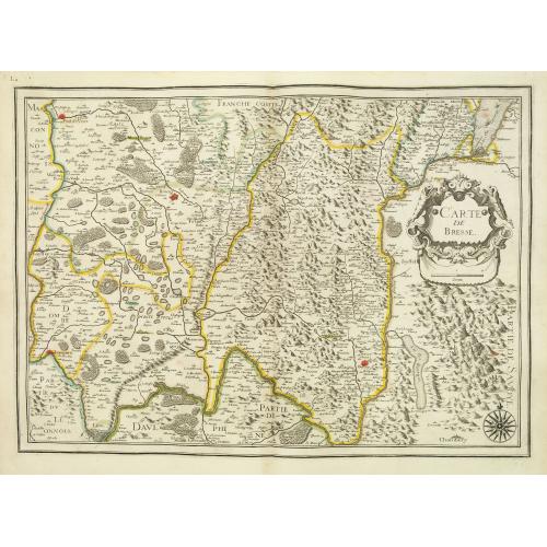 Old map image download for Carte de Bresse.