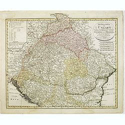 General Charte von Ungarn :mit seinem Nebenländern Croatien, Dalmatien, Slavonien und Siebenbürgen, ingleichen Gallizien und der Bukowina nebst. . .