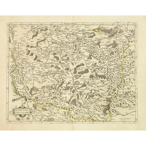 Old map image download for Lorraine, vers le midy.