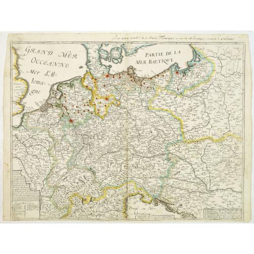 Old map image download for Carte generalle d'allemaigne nouvellement misse en françois et Ampliffiée de tous les Royaumes. . .