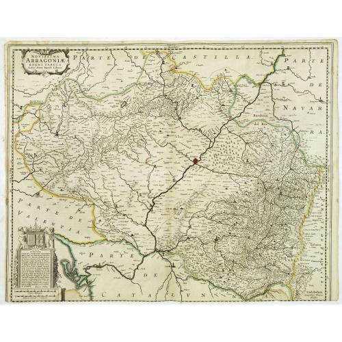 Old map image download for Novissima Arragoniae regni tabula. . .
