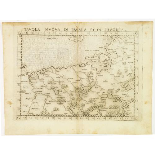 Tavola nuova di Prussia et di Livonia.