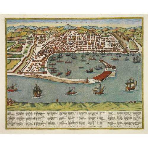 Old map image download for Messina.