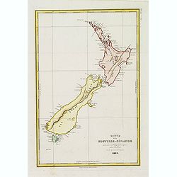 Carte de la Nouvelle-Zélande pour servir au Voyage pittoresque autor du Monde par M.D'Urville 1835
