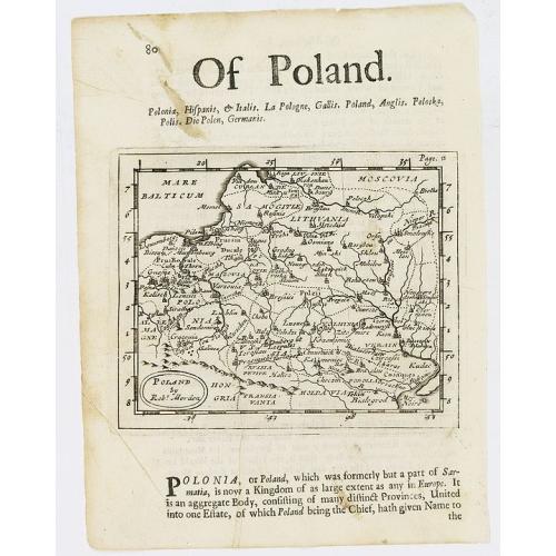 Old map image download for Poland by Robt Morden.