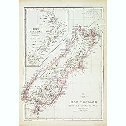 New zealand middle & south islands. . .