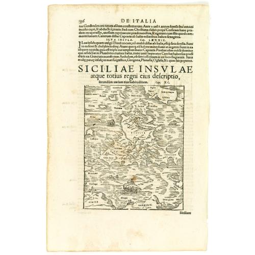 Siciliae insulae atque totius regni eius descriptio, secundum uarium eius habitudinem.