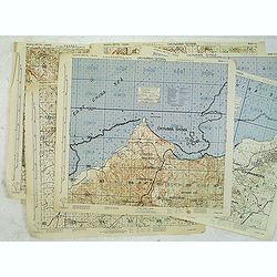 Ryukyo-Retto Photo maps 1:10,000 Secret. First edition. (Six maps)