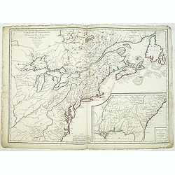 Carte des Possessions Françoises et Angloises dans le Canada et partie de la Lousiane. . .