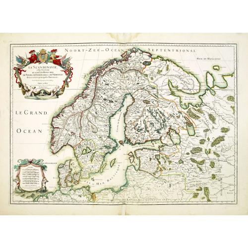 Old map image download for La Scandinavie et les Environs où sont les Royaumes.