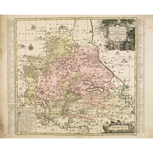Old map image download for Delineatio geographica praefecturarum Wittebergensis et Graefenhaynichen; in circulo electorali sitarum. . .