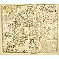 Les Royaumes De Suede, de Danemarck et De Norwege Divisez en plusieurs Provincez, et Gouvernemens, etc. selon les Memoires de Bxxx de Scheffer, et de plusieurs autres Corrigee et augmentez apr le Sr. de Tillemon . . .